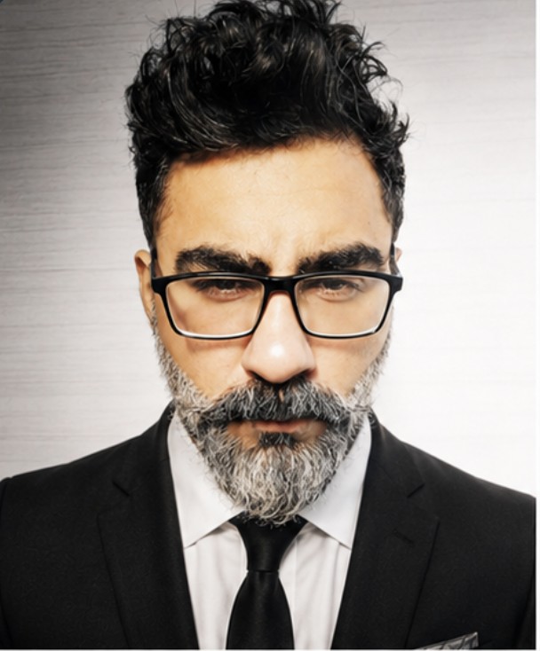 Iman Azmat, creative director, studio portrait