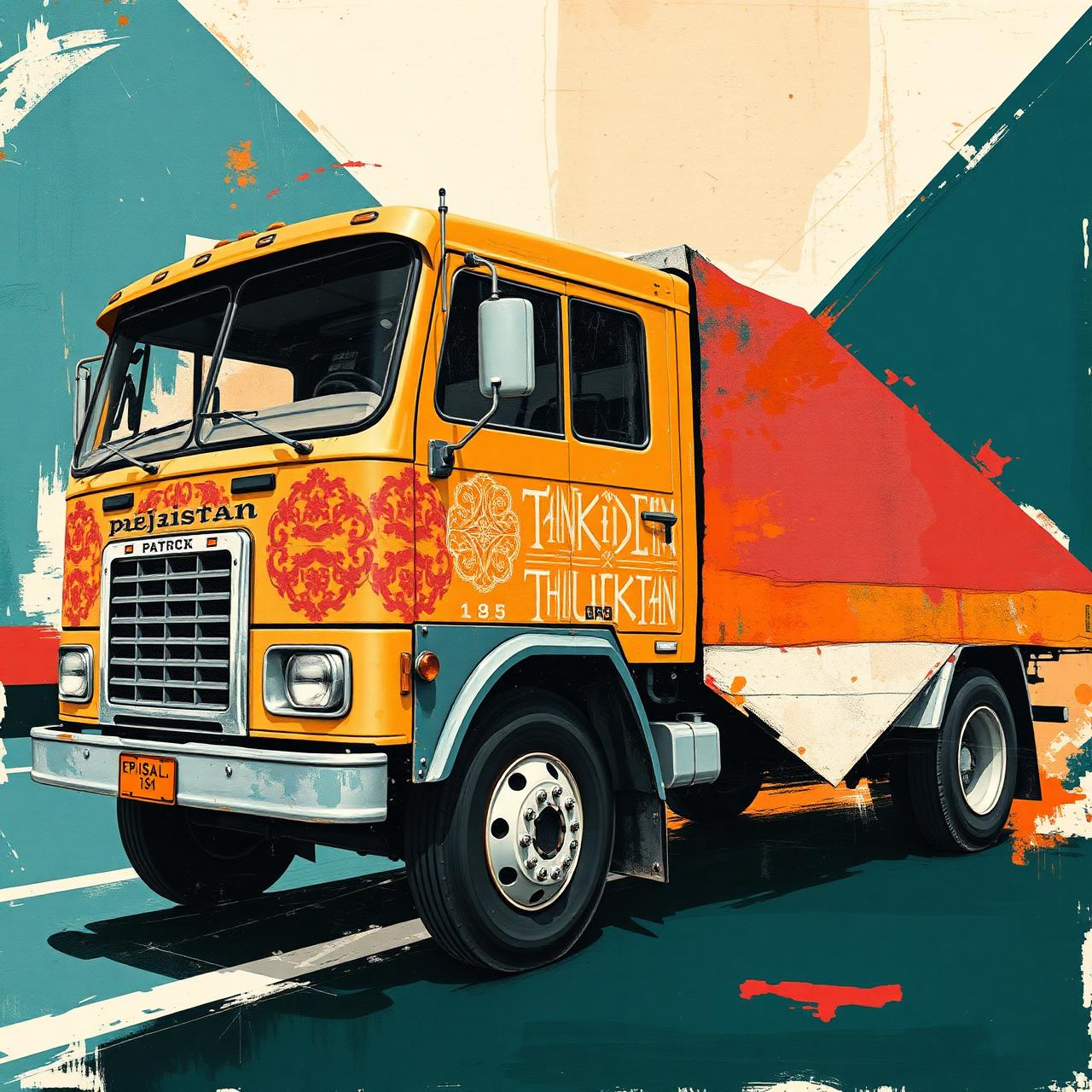 Pakistani truck-art collage - agency campaign era